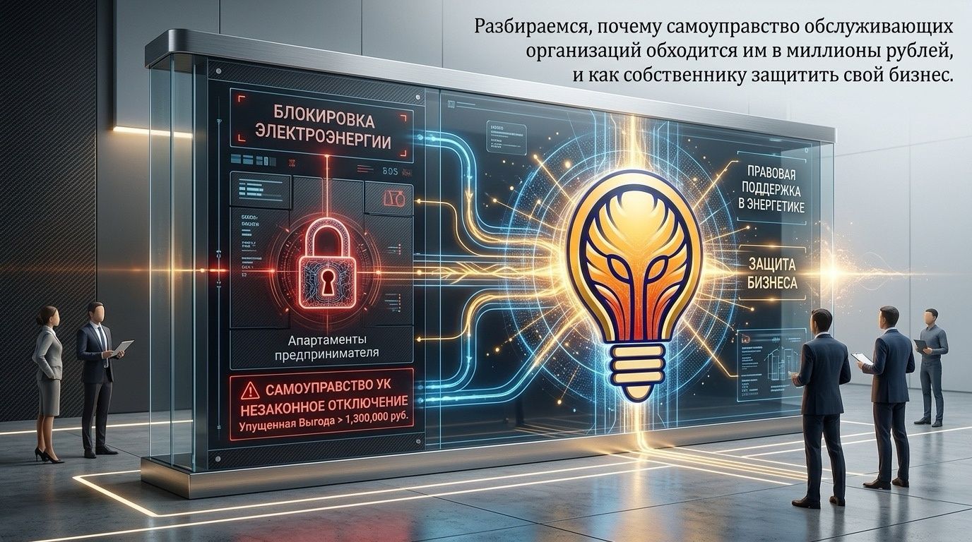 Неправомерное отключение электроэнергии управляющей компанией. Правовые основания для взыскания убытков