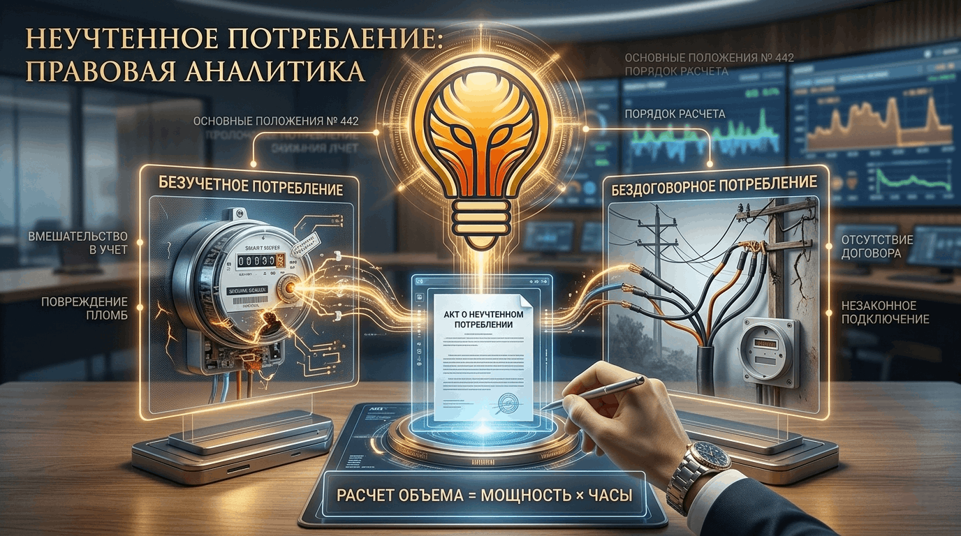 Акт о безучетном потреблении электроэнергии: нормативный порядок оформления и где может быть подвох
